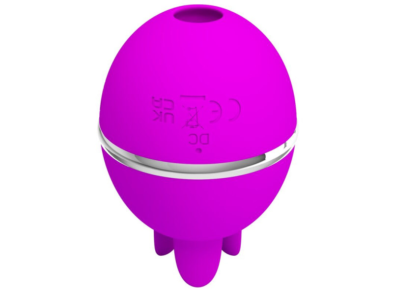 PRETTY LOVE - GEMINI BALL PURPLE ROUND SILICONE VIBRATOR