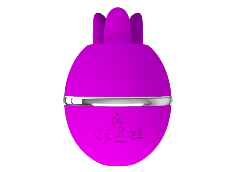 PRETTY LOVE - GEMINI BALL PURPLE ROUND SILICONE VIBRATOR