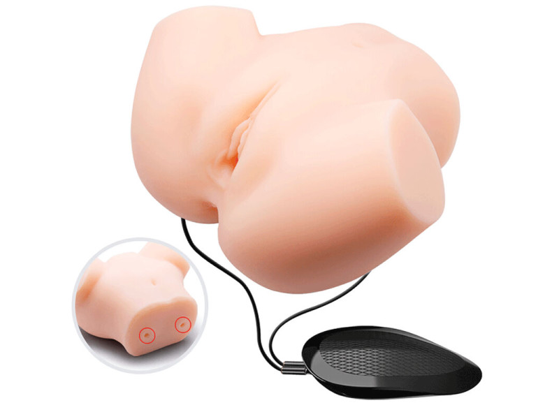 CRAZY BULL - REALISTIC VAGINA AND ANUS DOUBLE VIBRATION
