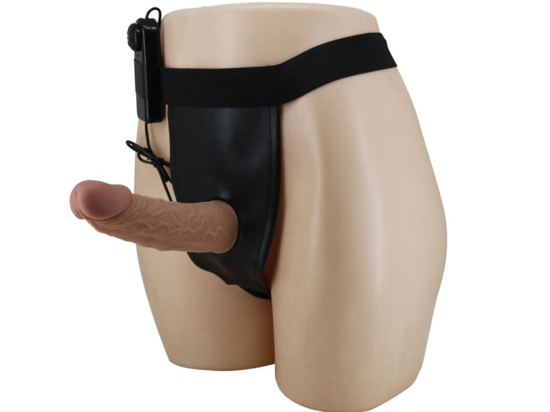 PRETTY LOVE - HARNESS BRIEFS WITH VIBRATION DILDO INCLUDED