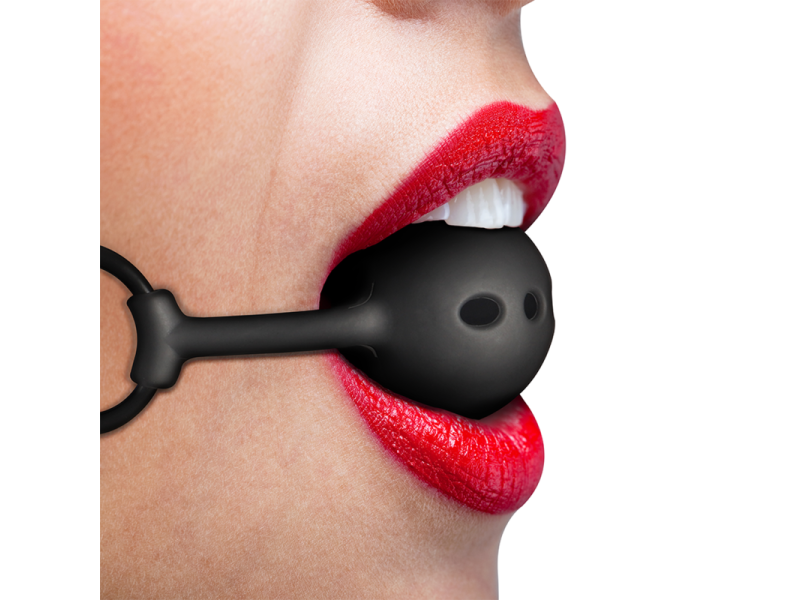 FETISH SUBMISSIVE BONDAGE - BREATHABLE SILICONE BALL GAG