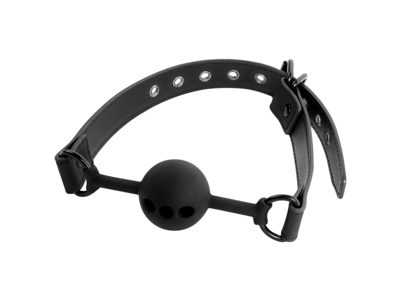 FETISH SUBMISSIVE BONDAGE - BREATHABLE SILICONE BALL GAG