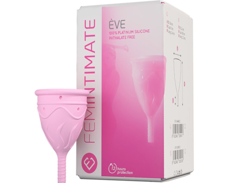 FEMINTIMATE - EVE SILICONE MENSTRUAL CUP - SIZE L