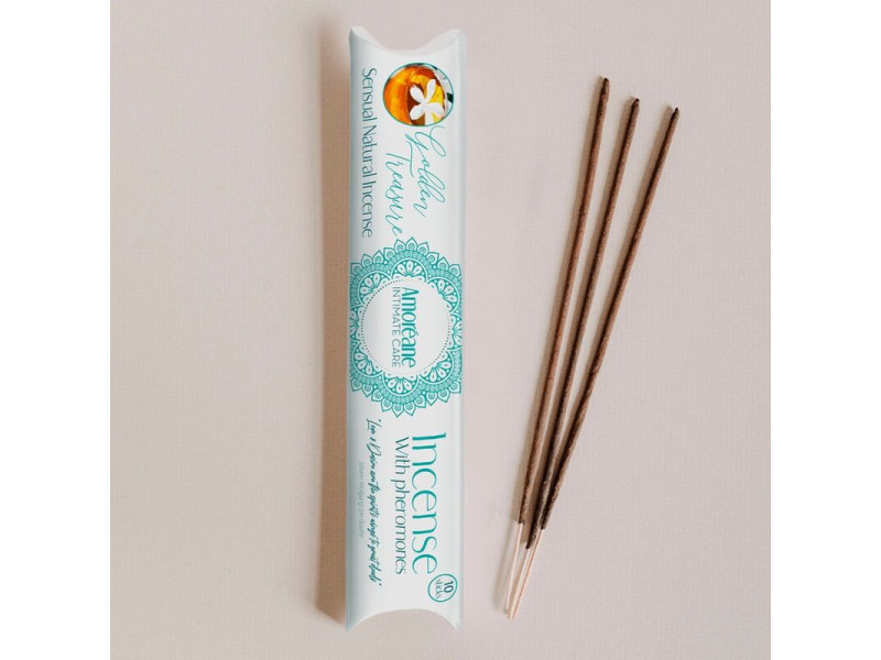 AMOREANE - GOLDEN TREASURE INCENSE WITH PHEROMONES JASMINE AROMA