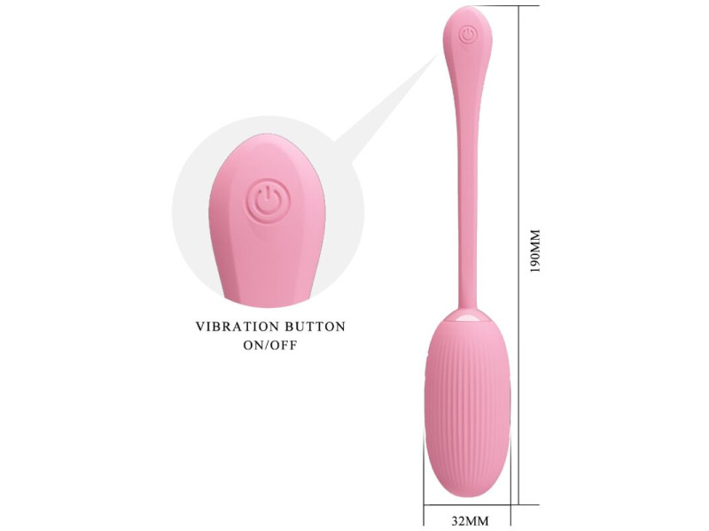 PRETTY LOVE - DOREEN PINK RECHARGEABLE VIBRATING EGG