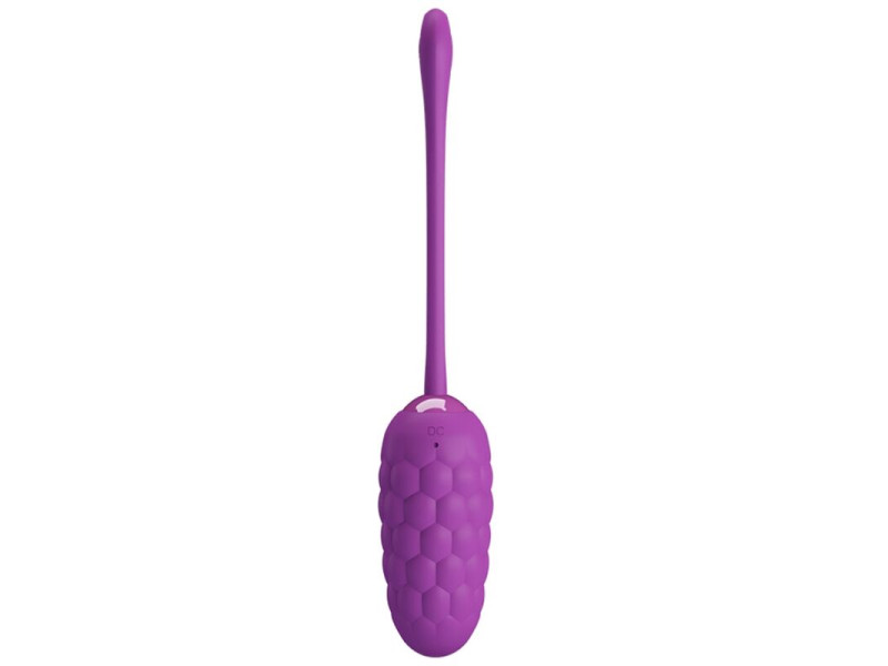 PRETTY LOVE - VIBRATING EGG WITH PURPLE RECHARGEABLE MARINE TEXTURE