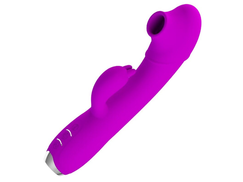 PRETTY LOVE - REGINA RECHARGEABLE VIBRATOR-SUCKER PURPLE