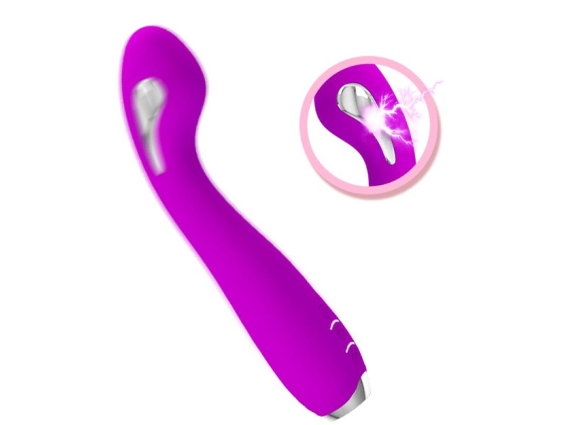 PRETTY LOVE - HECTOR RECHARGEABLE ELECTROSHOCK VIBRATOR WATERPROOF PURPLE