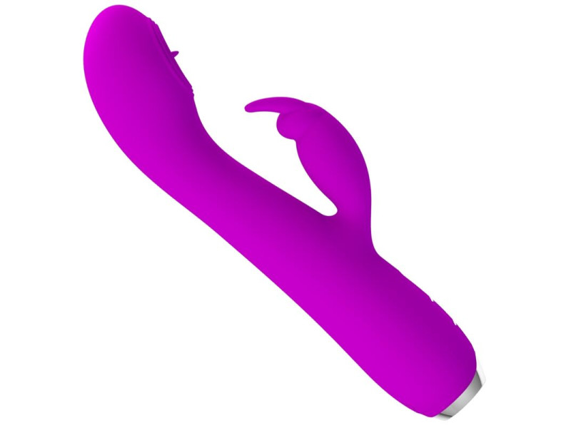 PRETTY LOVE - RACHEL RECHARGEABLE VIBRATOR WITH PURPLE SUCKER