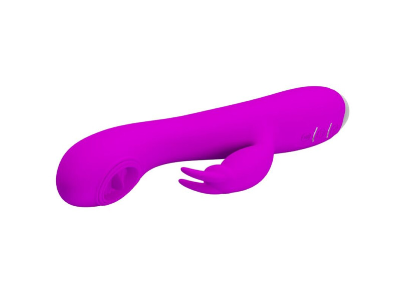 PRETTY LOVE - RACHEL RECHARGEABLE VIBRATOR WITH PURPLE SUCKER