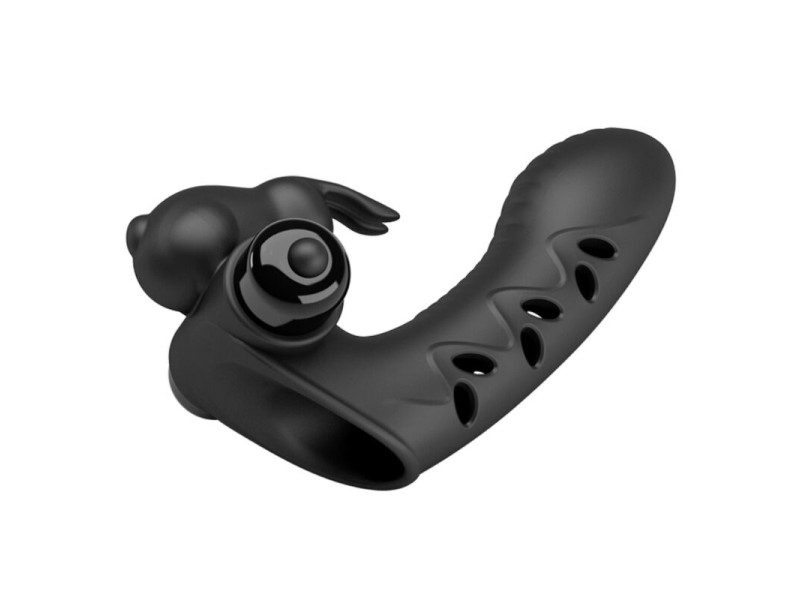 PRETTY LOVE - VANCE BLACK RABBIT VIBRATOR FINGER COVER