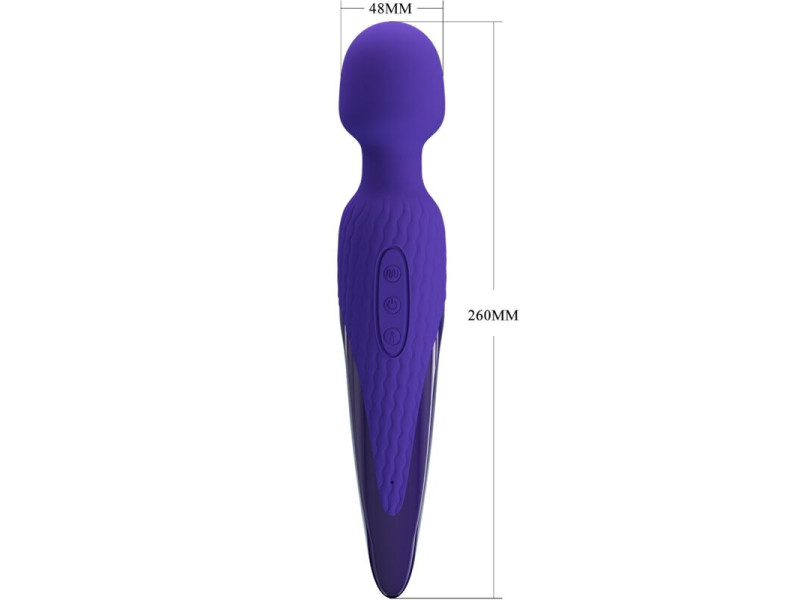 PRETTY LOVE - ANTONY YOUTH WAND VIBRATOR VIOLET HEAT EFFECT