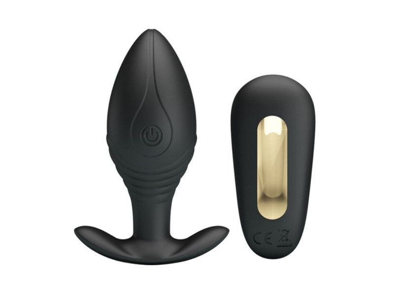 PRETTY LOVE - REGINA ANAL PLUG RECHARGEABLE VIBRATOR BLACK