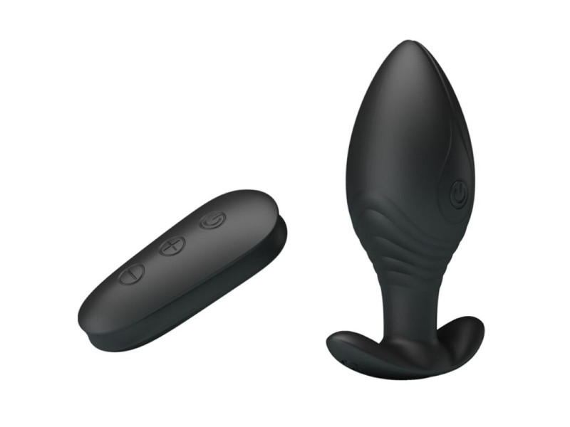 PRETTY LOVE - REGINA ANAL PLUG RECHARGEABLE VIBRATOR BLACK