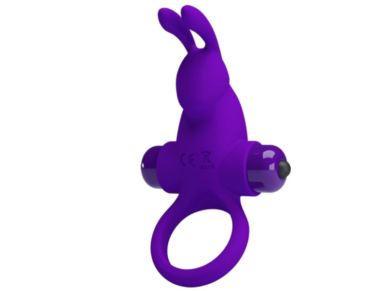 PRETTY LOVE - VIBRATOR RING I RABBIT FOR PURPLE PENIS