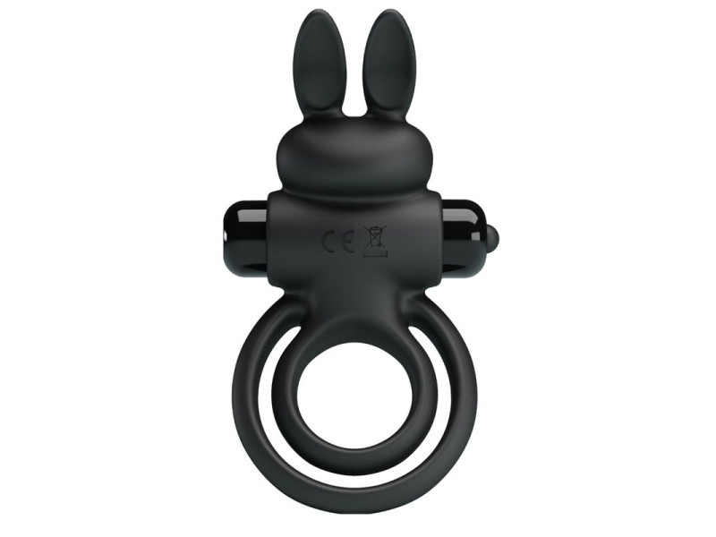 PRETTY LOVE - VIBRATOR III RABBIT RING FOR BLACK PENIS