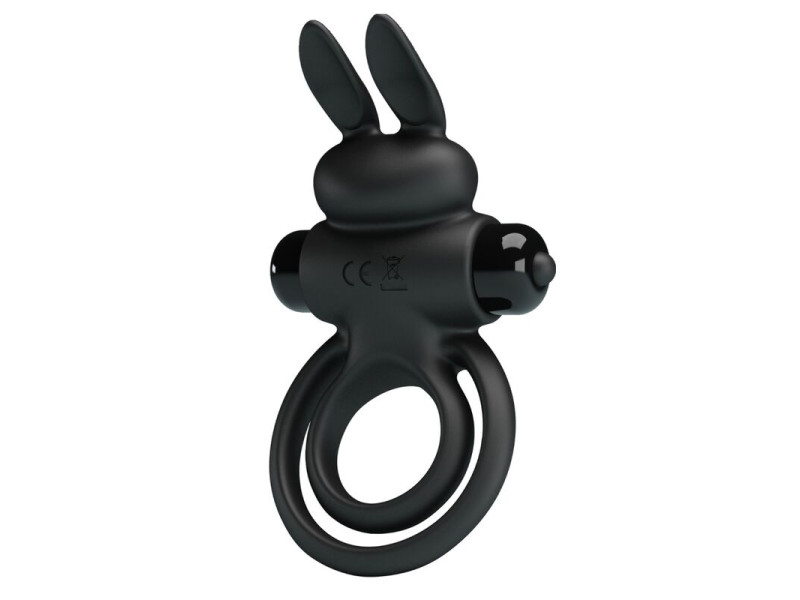 PRETTY LOVE - VIBRATOR III RABBIT RING FOR BLACK PENIS