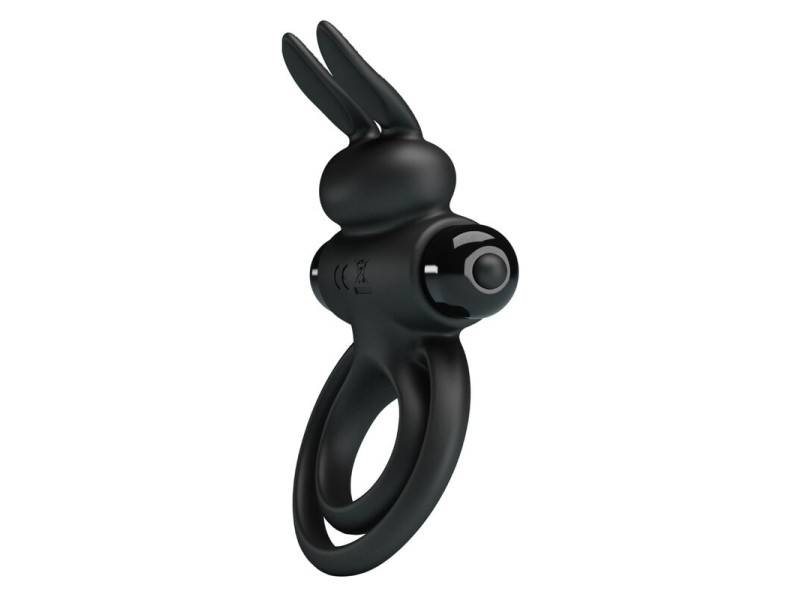 PRETTY LOVE - VIBRATOR III RABBIT RING FOR BLACK PENIS