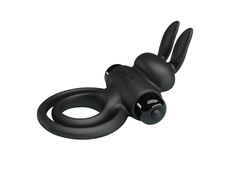 PRETTY LOVE - VIBRATOR III RABBIT RING FOR BLACK PENIS