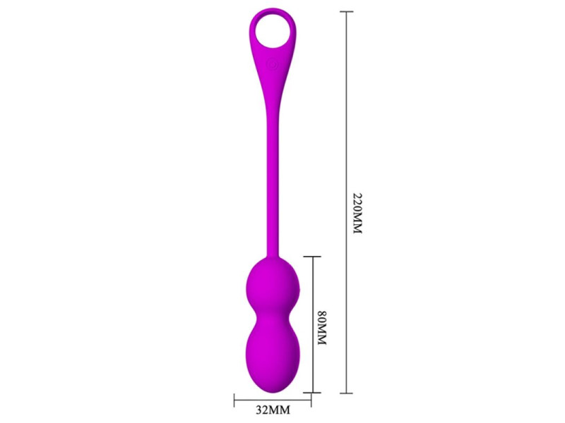 PRETTY LOVE - ELVIRA RECHARGEABLE VIBRATING BALLS PURPLE