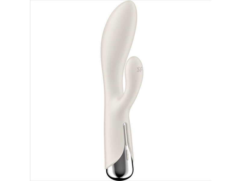 SATISFYER - SPINNING RABBIT 1 CLITORIS AND G-SPOT STIMULATION BEIGE