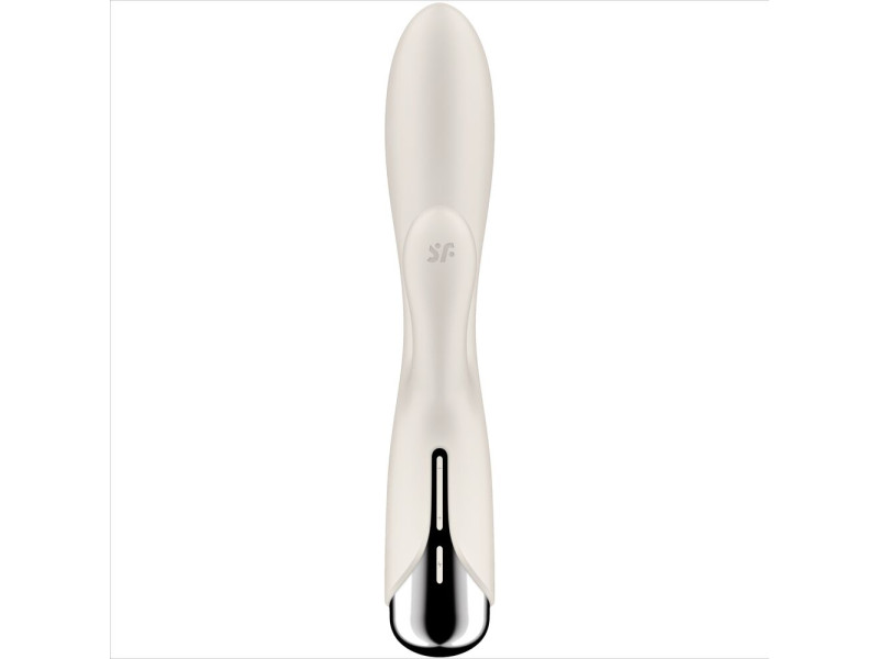 SATISFYER - SPINNING RABBIT 1 CLITORIS AND G-SPOT STIMULATION BEIGE