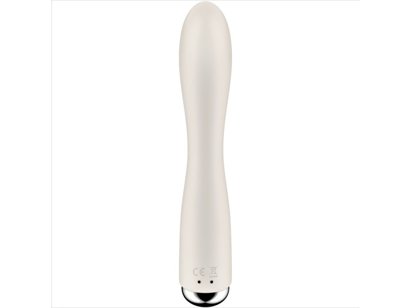 SATISFYER - SPINNING RABBIT 1 CLITORIS AND G-SPOT STIMULATION BEIGE
