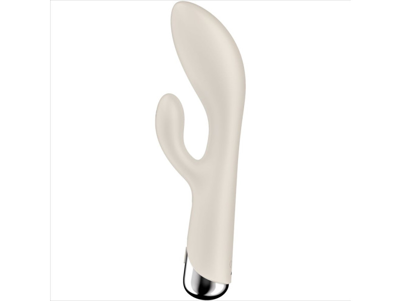 SATISFYER - SPINNING RABBIT 1 CLITORIS AND G-SPOT STIMULATION BEIGE