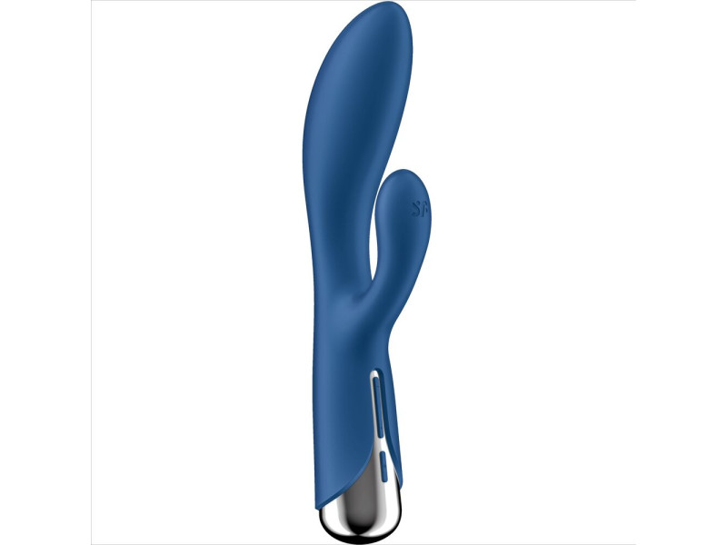 SATISFYER - SPINNING RABBIT 1 CLITORIS AND G-SPOT STIMULATION BLUE