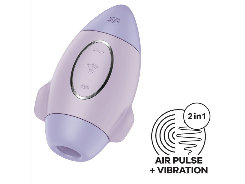 SATISFYER - MISSION CONTROL LILAC SMALL DOUBLE IMPULSE VIBRATOR