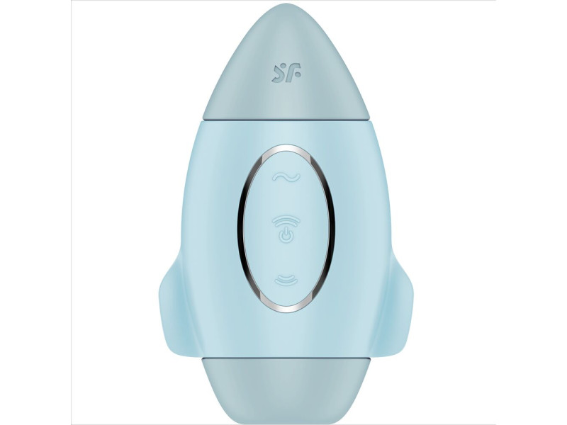 SATISFYER - MISSION CONTROL BLUE SMALL DOUBLE IMPULSE VIBRATOR