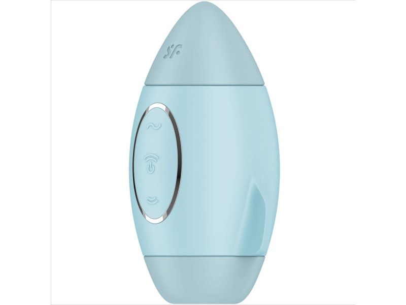 SATISFYER - MISSION CONTROL BLUE SMALL DOUBLE IMPULSE VIBRATOR