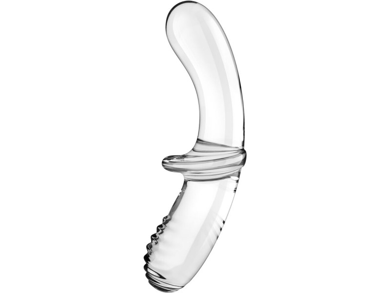 SATISFYER - DOUBLE CRYSTAL DILDO TRANSPARENT