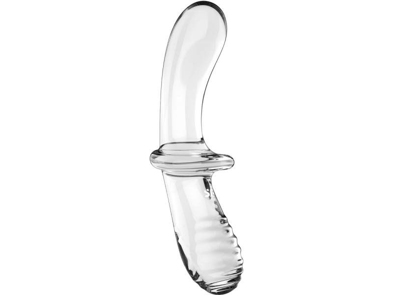 SATISFYER - DOUBLE CRYSTAL DILDO TRANSPARENT