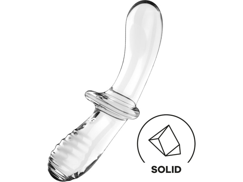 SATISFYER - DOUBLE CRYSTAL DILDO TRANSPARENT