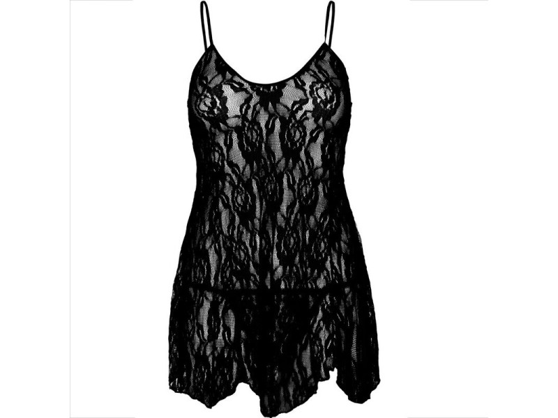 LEG AVENUE - CHEMISE FLOWER LACE