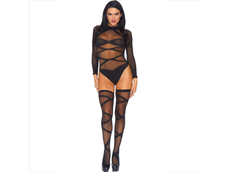 LEG AVENUE - 2 PIECE SET BODY AND THIGH