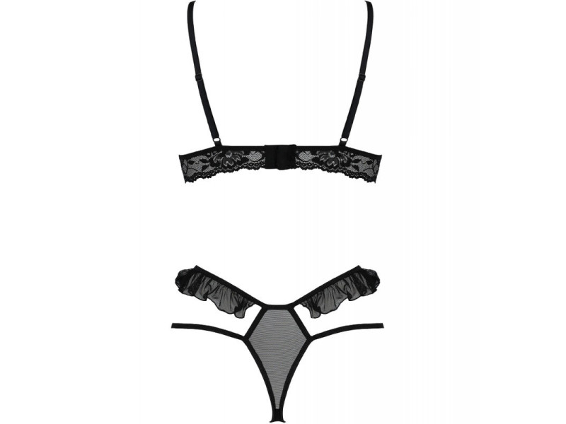 PASSION - DOLLY SET TWO PIECES BLACK S/M