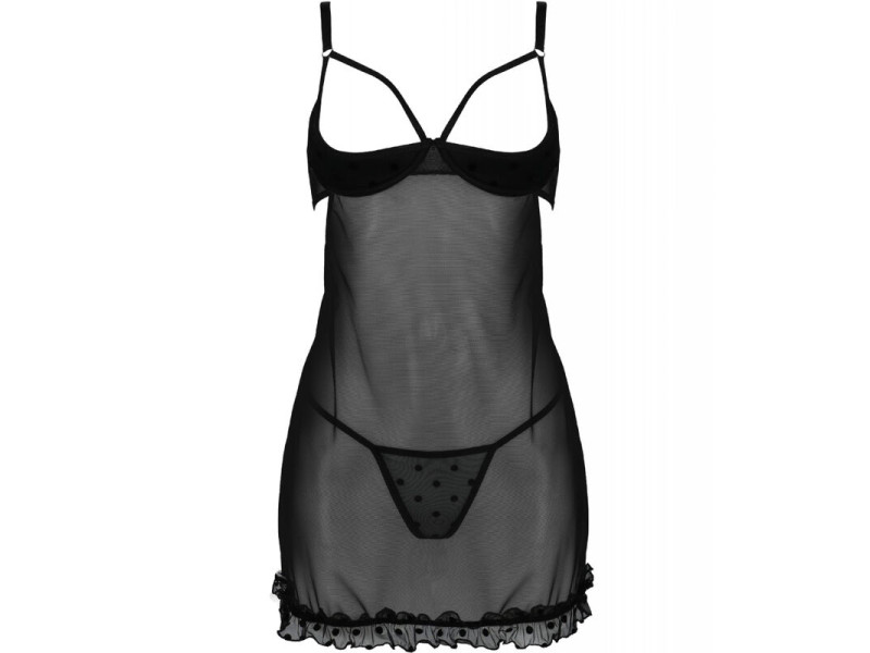 PASSION - MARINA CAMISON & THONG BLACK S/M