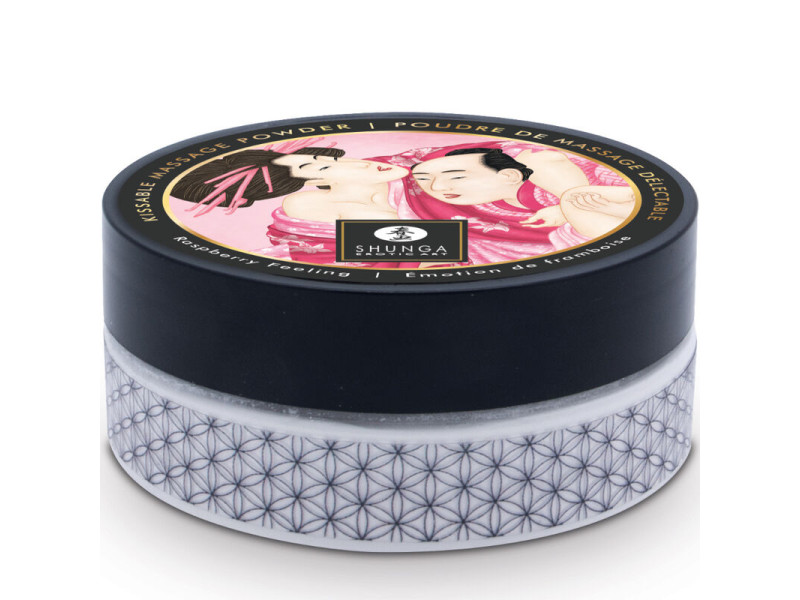 SHUNGA - EDIBLE MASSAGE POWDER KIT RASPBERRY