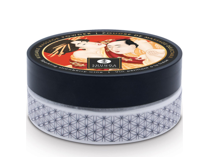 SHUNGA - STRAWBERRY EDIBLE MASSAGE POWDER KIT