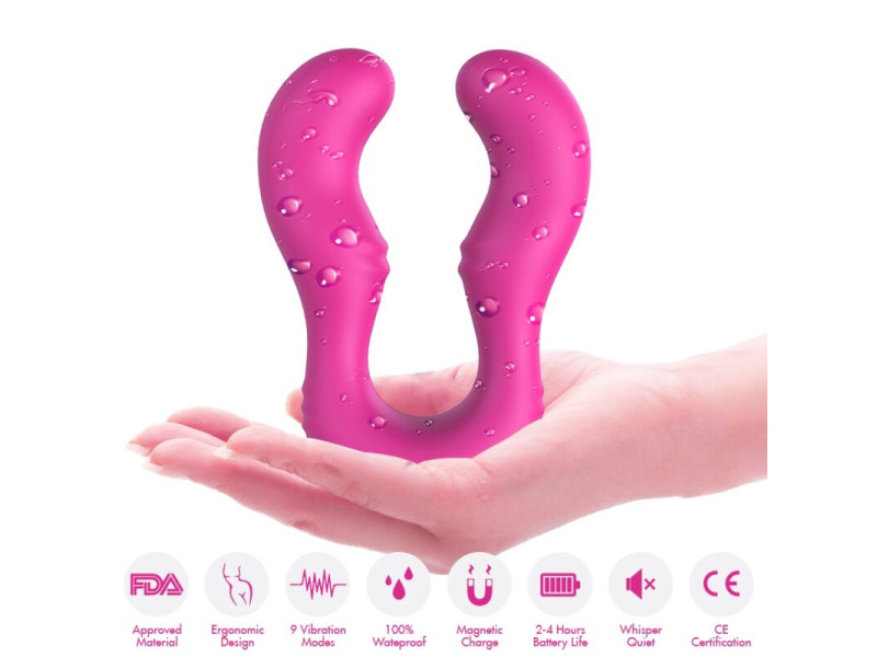 ARMONY - SERAPH VIBRATOR DOUBLE REMOTE CONTROL FUCHSIA