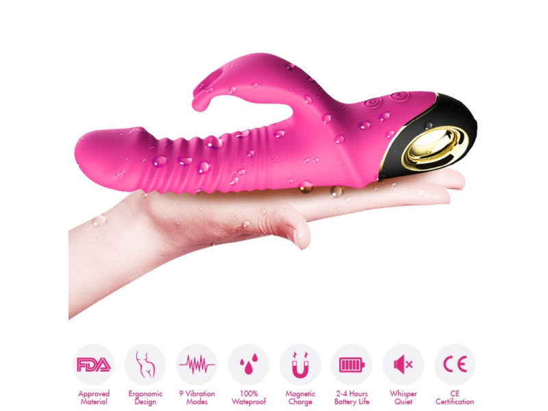 ARMONY - ZING DILDO VIBRATOR RABBIT FUCHSIA