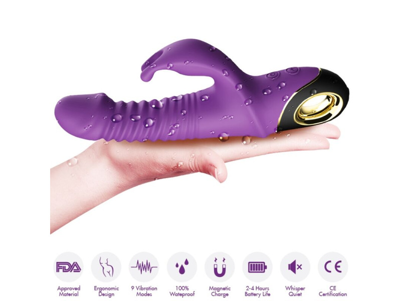 ARMONY - ZING DILDO VIBRATOR RABBIT PURPLE