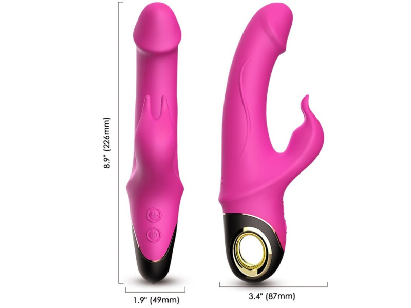 ARMONY - METEROR DILDO VIBRATOR RABBIT ROTATOR FUCHSIA