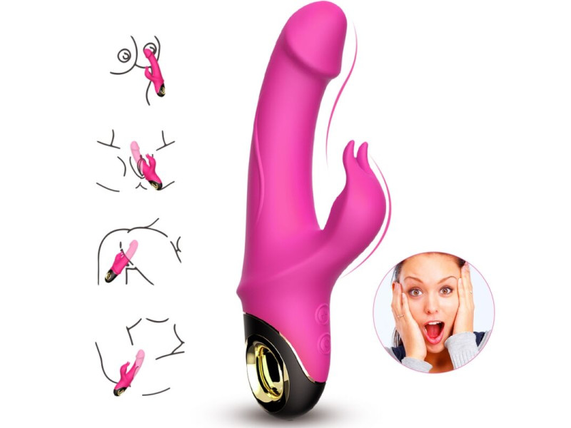 ARMONY - METEROR DILDO VIBRATOR RABBIT ROTATOR FUCHSIA