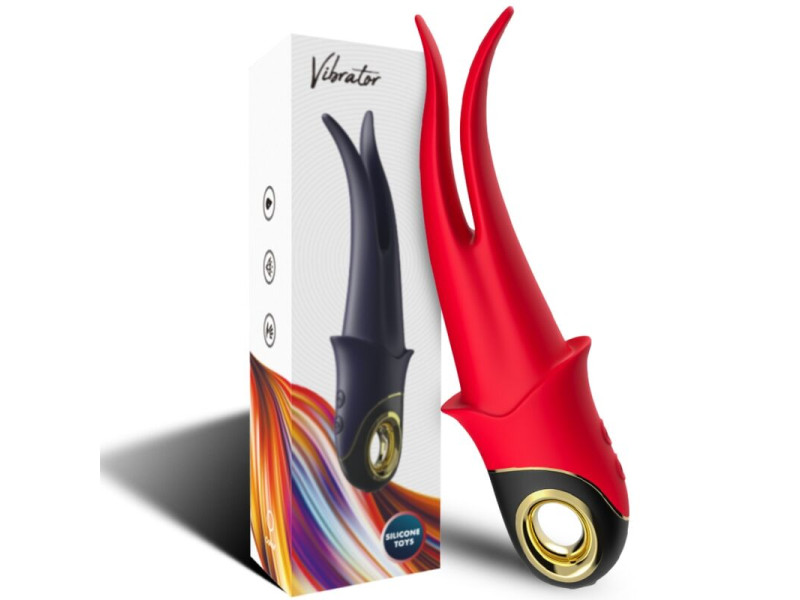 ARMONY - SHADOW VIBRATOR DOUBLE-HEAD TEASING RED