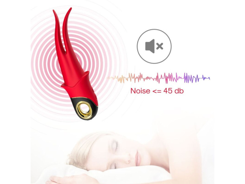 ARMONY - SHADOW VIBRATOR DOUBLE-HEAD TEASING RED