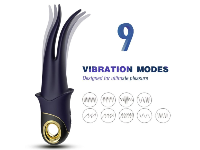 ARMONY - SHADOW VIBRATOR DOUBLE-HEAD TEASING BLUE