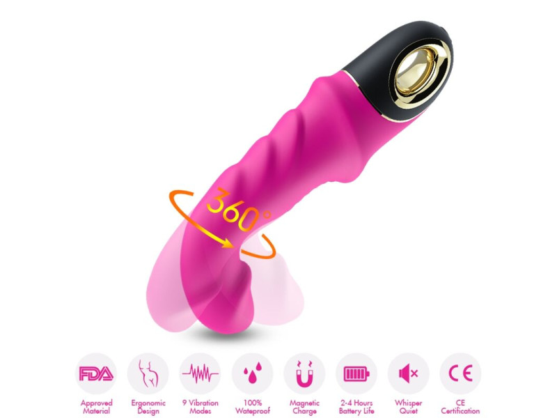 ARMONY - JOYBLADE DILDO VIBRATOR ROTATOR FUCHSIA